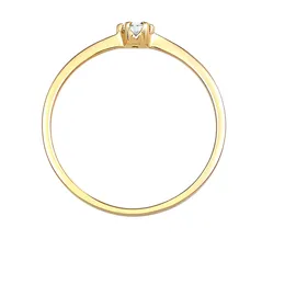 Elli DIAMONDS Elli DIAMONDS Ring Solitär Verlobung Diamant 0.11 ct. 585 Gelbgold Ringe Damen