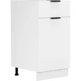 VCM Küchenschrank B. 40 cm Unterschrank mit einer Drehtüre und einer Schublade Fasola