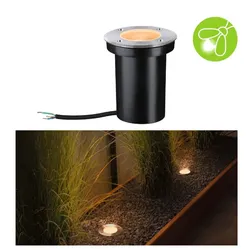 Paulmann 94732 LED Bodeneinbauleuchte Goldlicht insektenfreundlich IP65 110mm 2200K 4,3W 320lm 230V Edelstahl gebürstet