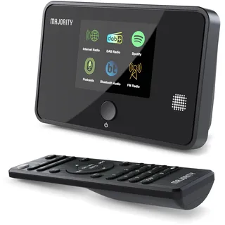 Radio DAB Plus Internetradio WLAN Tuner mit DAB+ | Internet Radio WLAN Adapter mit Spotify, Bluetooth-Konnektivität, Fernbedienung, Farbdisplay | MAJORITY Robinson Digitalradio