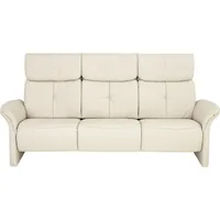 Himolla Komfortklass 3-Sitzer-Sofa Heimkino, Creme, Leder, Echtleder, Longlife-Leder, 209x107x91 cm, Blauer Engel, Goldenes M, Made in Germany, Emas, Typenauswahl, Lederauswahl, Stoffauswahl, Hocker erhältlich, Rücken echt, Wohnzimmer, Sofas & Couches, Sofas, 3-Sitzer Sofas