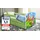 raumhirsch furniture Kinderbett Safari 80 x 180 cm Holzwerkstoff grün