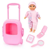 Bayer Design Puppen Trolley Set Puppe Koffer inkl Zubehör rosa  NEU