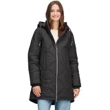 Cartoon Steppjacke mit Plüsch in schwarz, 38 EU