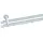 INDEKO Gardinenstange INDEKO "Consul", weiß, L:260cm Ø:20mm, Aluminium, Gardinenstangen, Innenlauf Komplett-Set inkl. Gleitern und Montagematerial
