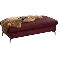 W.Schillig Polsterhocker Leder 141 x 42 x 70 cm Rot