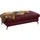 W.Schillig Polsterhocker Leder 141 x 42 x 70 cm Rot