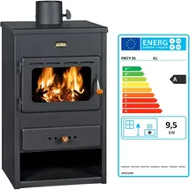 Prity K1-9 kW Stahl Schwarz