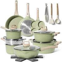 just perfecto household appliances JUST PERFECTO Topf-Set 21-tlg. 24 cm rund + Deckel