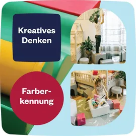 IGLU Soft Play Explorer Set Softbausteine Riesenbausteine Schaumstoffbausteine - (Helles Pastell)