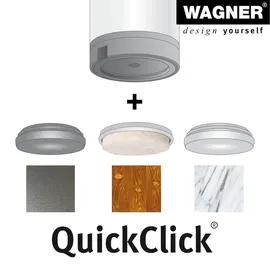 Wagner Möbelbein/Systemrohr TENO - Ø 30 x 87 mm, individuell kombinierbar, Edelstahl-Optik, Tragkraft 50 kg - 12111201