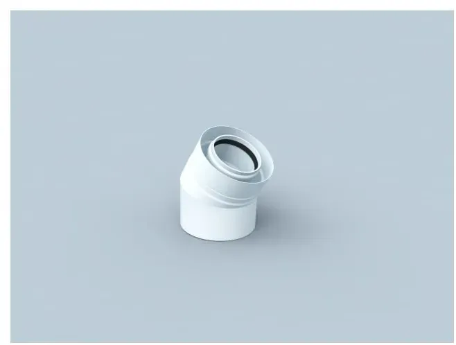 Bertrams Polyline LAS Bogen 41BG30-A80 Winkel 30°, DN 80/125, außen, weiß
