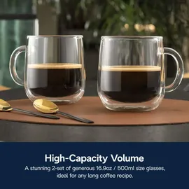 De'Longhi Doppelwandige Thermogläser 0,5 l 2er Set