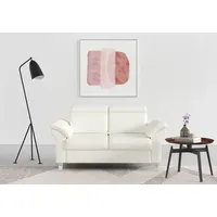 sit&more 2-Sitzer Arngast, inklusive Federkern und Kopfteilverstellung weiß