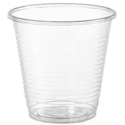 1000 Kunststoff Gläser Becher 16 cl Transparent PLA-Biokunststoff BIOPAK