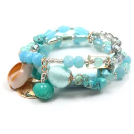 COLLEZIONE ALESSANDRO Mona Armband aus Glas blau 1-tlg Größe onesize