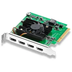 Blackmagic BM-BDLKDVQDHDMI4K, Schwarz, Grün, PCIe, 4K DCI, FCC, CE, RCM, KC, NTS