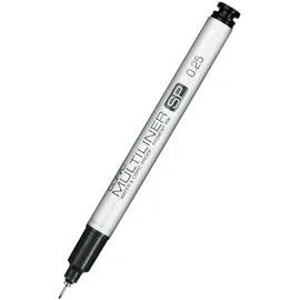 Copic Multiliner SP 0,25 mm, Black, Aluminium Fineliner mit einer feinen Spitze und wasserbeständiger Pigmenttinte