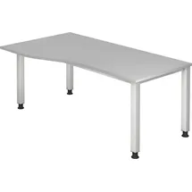 Hammerbacher Schreibtisch Q-Line grau