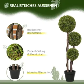 Homcom Kunstpflanze-19,5L x 19,5B x 115H cm-Grün | Gr.: onesize