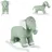 KIKKABOO Schaukeltier Elefant Holzgriffe,