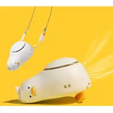 Tragbarer Nackenventilator, Freihändiger, Klingenloser Ventilator, Usb-wiederaufladbarer Persönlicher Ventilator Mit 3 Windgeschwindigkeiten, Mini-hänge-nackenventilator Mit Verstellbarem Trageband.