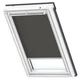 VELUX Sichtschutzrollo Uni Schwarz, 4069, SK08 4069SWL Schwarz,Schiene weiß