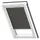 VELUX Sichtschutzrollo Uni Schwarz, 4069, SK08 4069SWL Schwarz,Schiene weiß