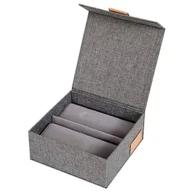 LOVE !T STORE !T Uhrenbox 16,5 x 16,5 x 7 cm 6-tlg. grau