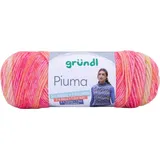 Gründl Wolle Piuma, Häkelwolle Baumwollmischgarn, Strickgarn mit Farbverlauf, 100g, Nadelstärke 5 bis 6 mm (02)