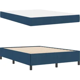 vidaXL Boxspringbett 160 x 200 cm Blau