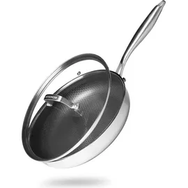 Reishunger Edelstahlpfanne Bratpfanne 28 cm