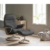 Stressless Fußhocker Sunrise 57 x 42 x 40 cm Grau
