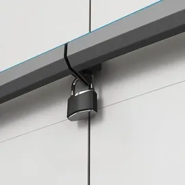 KIS Linear Low Kleiderschrank Verstellbar 68 x 39 x 90h Farbe Kis Grau