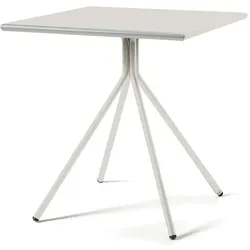 Outdoortisch Rick 80x80x75 cm perlweiß