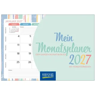 Korsch Verlag Mein Monatsplaner 2027