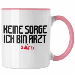 Trendation Tasse Trendation – Arzt Geschenk Tasse Lustig Männer Geschenkidee Kaffeetasse für Arzt Krankenhaus Ärzte rosa