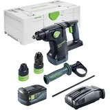 Festool KHC 18 EB-Basic Akku Kombihammer 18 V 2,6 J SDS-Plus Brushless + 1x Akku 5,0 Ah + Schnellladegerät + Systainer