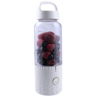 vitaliano tragbarer Smoothie Maker to go, 500ml, wechselbare Flasche, USB, spülmaschinenfest, leichter Mixer für Frische unterwegs, dt. Anleitung