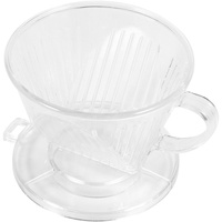Kaffeefilter-Tasse, transparenter Kaffeefilter-Kegel-Kaffeetropfer