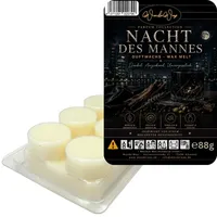 WonderWax Duftwachs Wax Melts Nacht des Mannes – Parfume Collection, 6 Duftwachs Kreise aus Sojawachs für Duftlampe & Aromalampe, vegane Wax Mel...