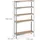 Relaxdays Schwerlastregal Metall 180x100x30 cm Silber