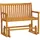 vidaXL Garten-Schaukelbank 115 x 57 x 97 cm Braun