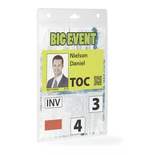 Durable Event-Namensschild A6 20 Stück transparent