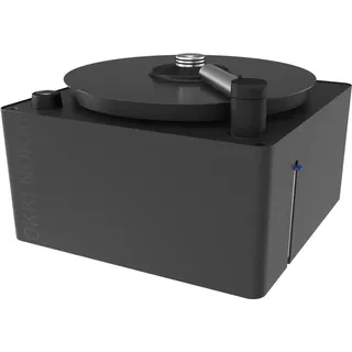 OKKI NOKKI Schallplattenreinigungsmaschine (Schwarz) (inkl. Schallplattenbürste und Reinigungsflüssigkeit)