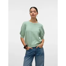 Vero Moda VMDOFFY 2/4 O-Neck Pullover Birds Egg Grün XS