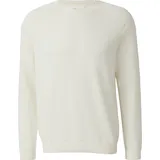 s.Oliver Pullover aus Moulinéstrick mit Crew Neck und Raglanärmeln Beige 3XL