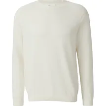 s.Oliver Pullover aus Moulinéstrick mit Crew Neck und Raglanärmeln Beige 3XL
