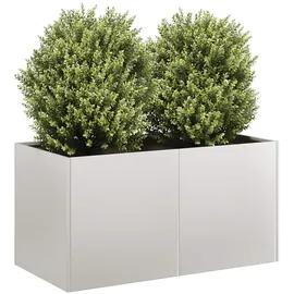 vidaXL Pflanzkübel 200 x 80 x 40 cm Weiß
