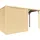 BERTILO Beno 2 PLUS Gartenhaus 3,73 x 1,70 m Beige